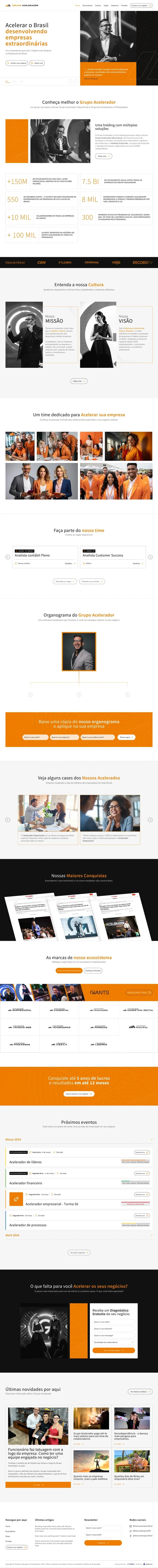 Site desenvolvido pela Kemet para Grupo Acelerador