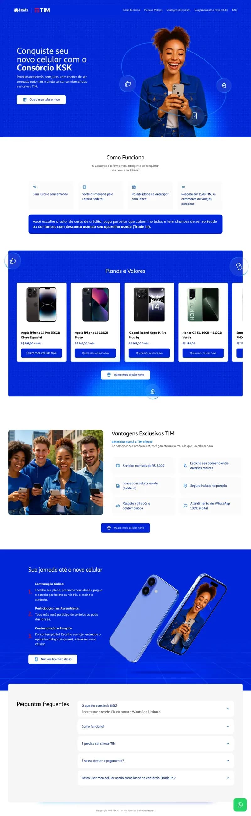 Site desenvolvido pela Kemet para Landing page de conversão