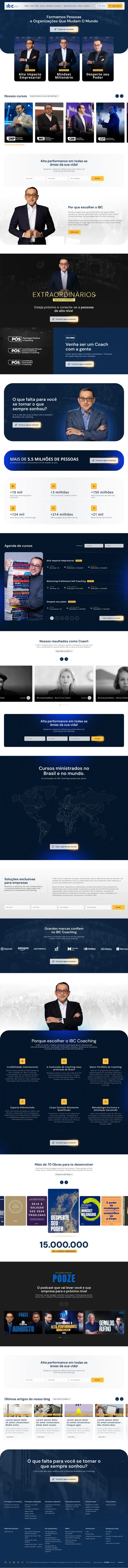 Site desenvolvido pela Kemet para IBC Coaching