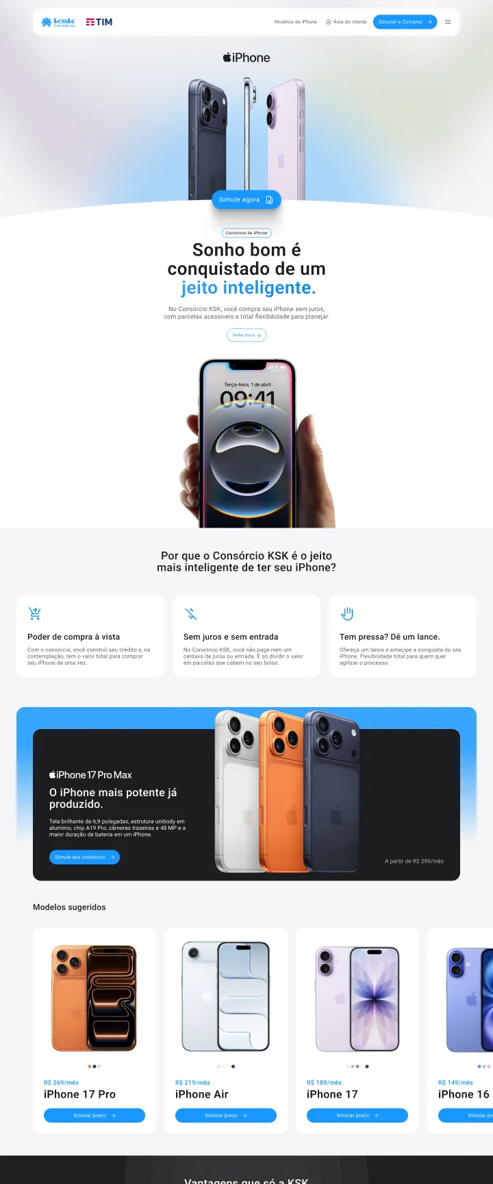 Landing pages
